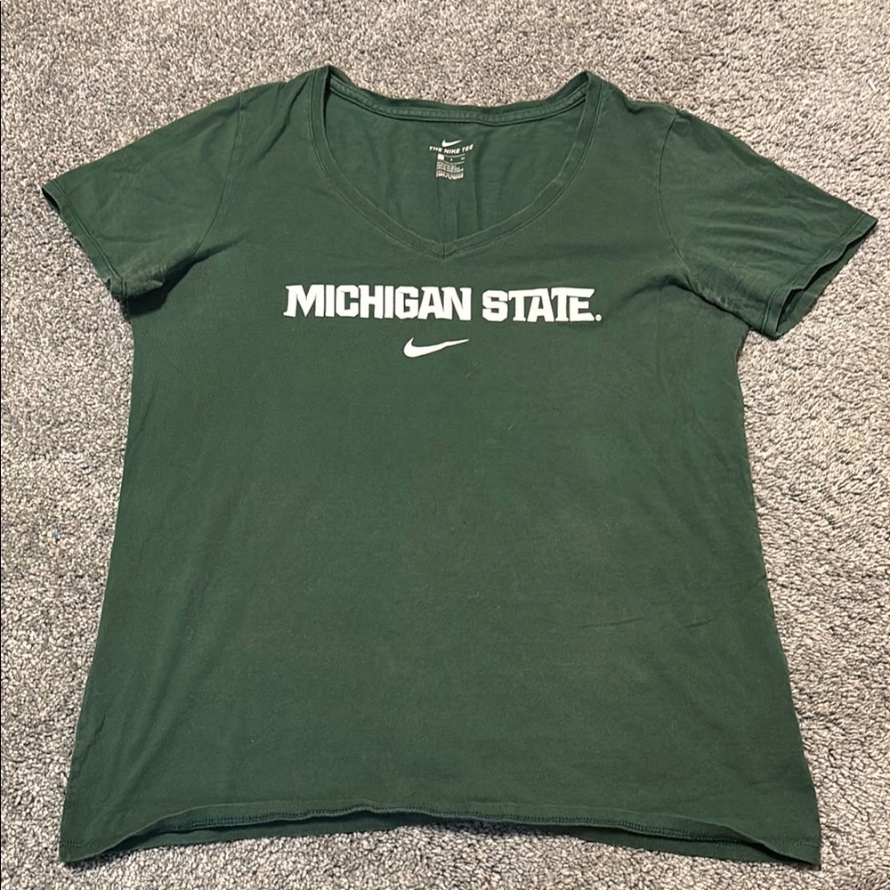 Nike Women's Green Michigan State Top